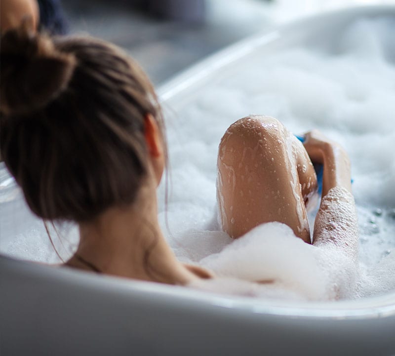 When can you take a bath after breast augmentation?